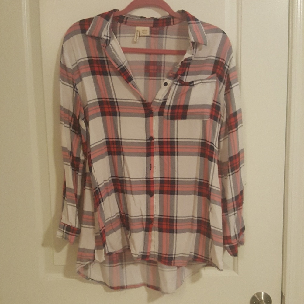 Soft plaid button down